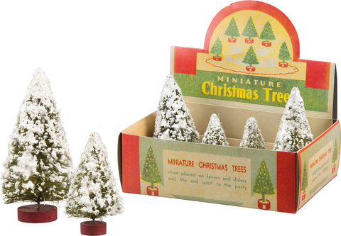Snowy Mini Tree Set - 4 piece trees #C158