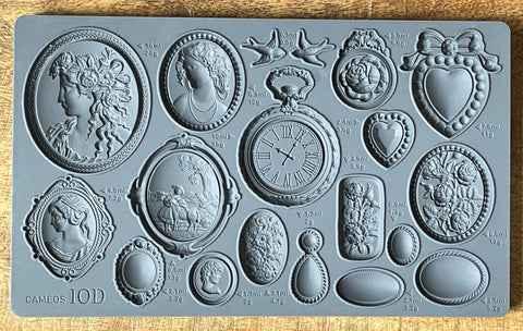 IOD Decor Mould Cameos by Iron Orchid Designs