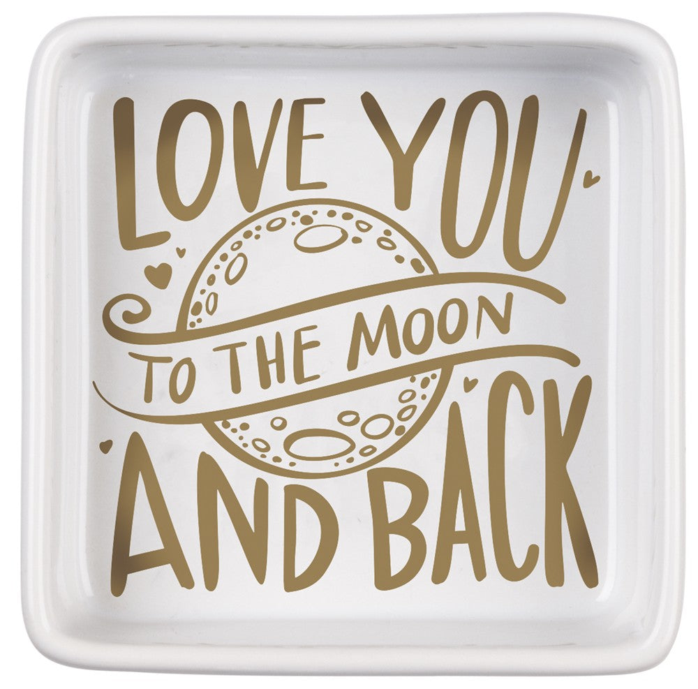 Trinket Jewelry Tray "Love you to the Moon and Back" #948