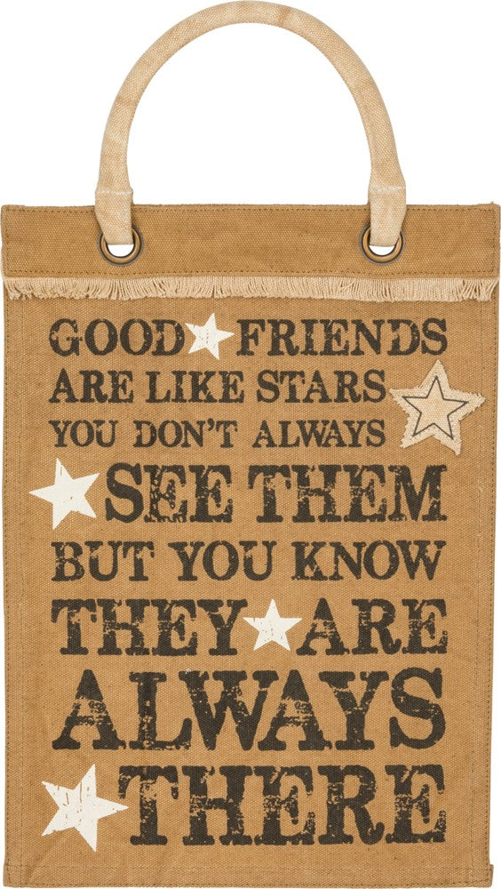 Canvas Wall Banner 'Good Friends are like Stars'  B-104