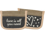 Canvas Wallet "Love is all You Need" #927