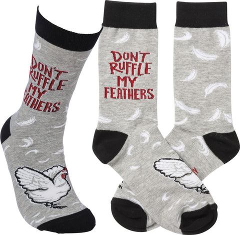 Socks "Don't Ruffle My Feathers!" #100-S126