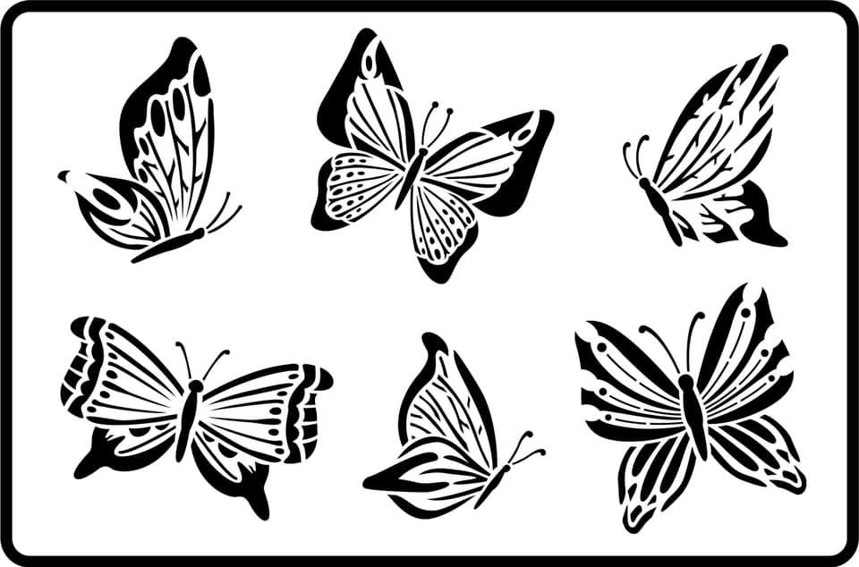 JRV Stencil Butterflies