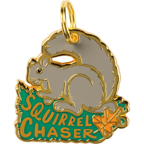 Pet Collar Charm "Squirrel Chaser" #100-1215