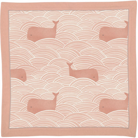 Baby Security Blanket Pink Whales #1001241