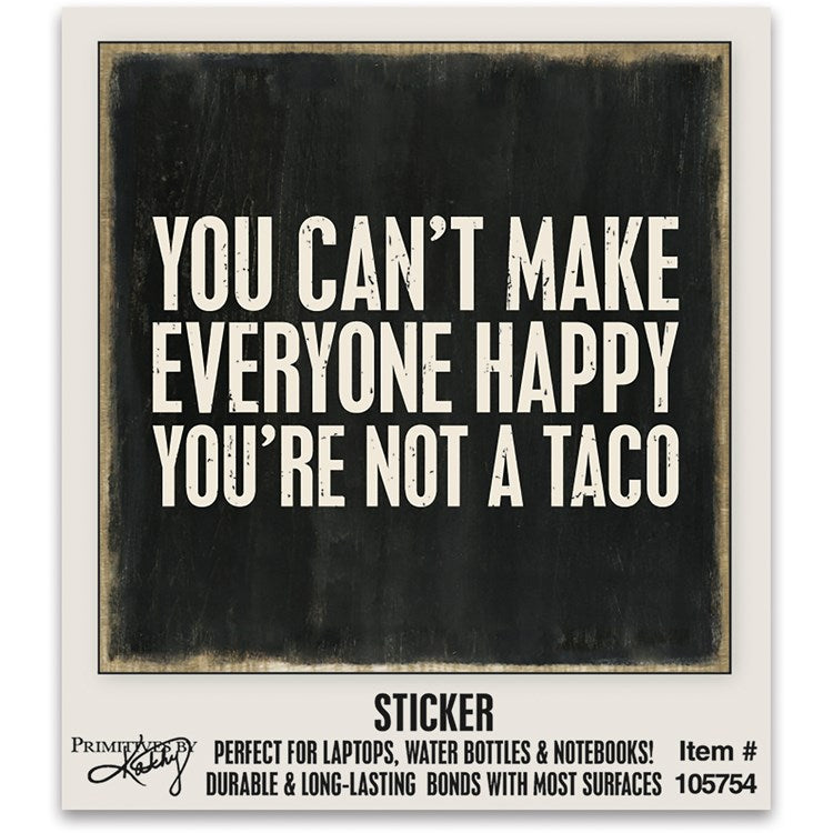 Sticker “Not a Taco” #1266