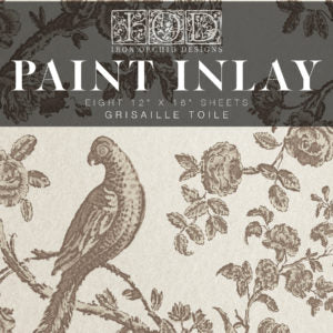 IOD Paint Inlay Grisaille Toile by Iron Orchid Designs