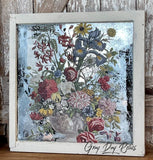 IOD Decor Transfer Floral Anthology 12" X 16" Pad by Iron Orchid Designs