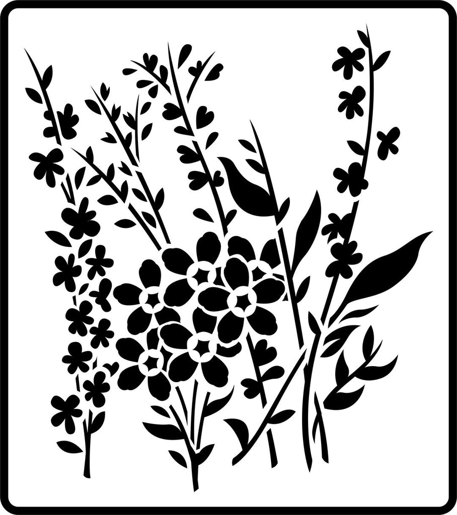 JRV Stencil Wildflowers