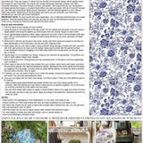 IOD Paint Inlay Indigo Floral by Iron Orchid Designs