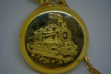 Train Pocket Watch with Chain Westclox Vintage