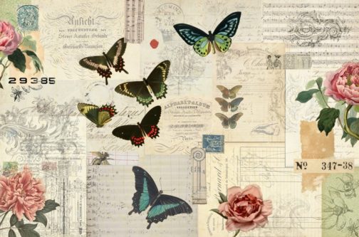 Decoupage Craft Paper by Roycycled Papers Butterfly Masterboard
