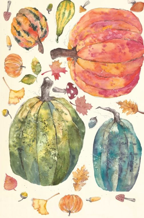 Decoupage Craft Paper by Roycycled Papers Fall Pumpkins