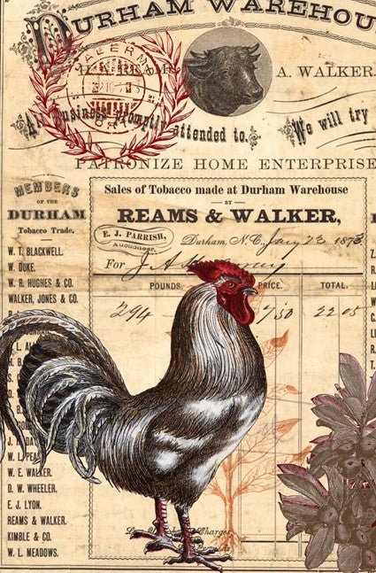 Decoupage Craft Paper by Roycycled Papers Rooster