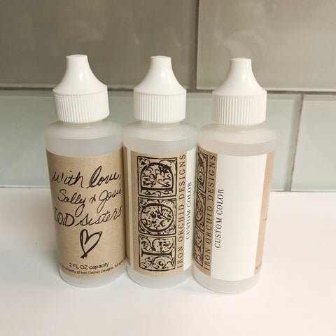 Decor Ink 2 oz Empty Plastic Bottles Set of 3 by Iron Orchid Designs