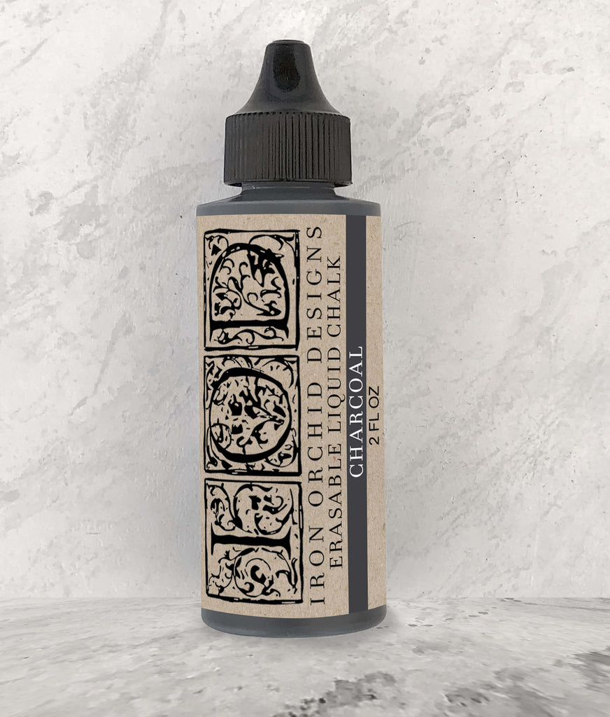 IOD Erasable Liquid Chalk Charcoal Black by Iron Orchid Designs