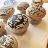 IOD Wooden Knobs 1.25" 4-Pack by Iron Orchid Designs