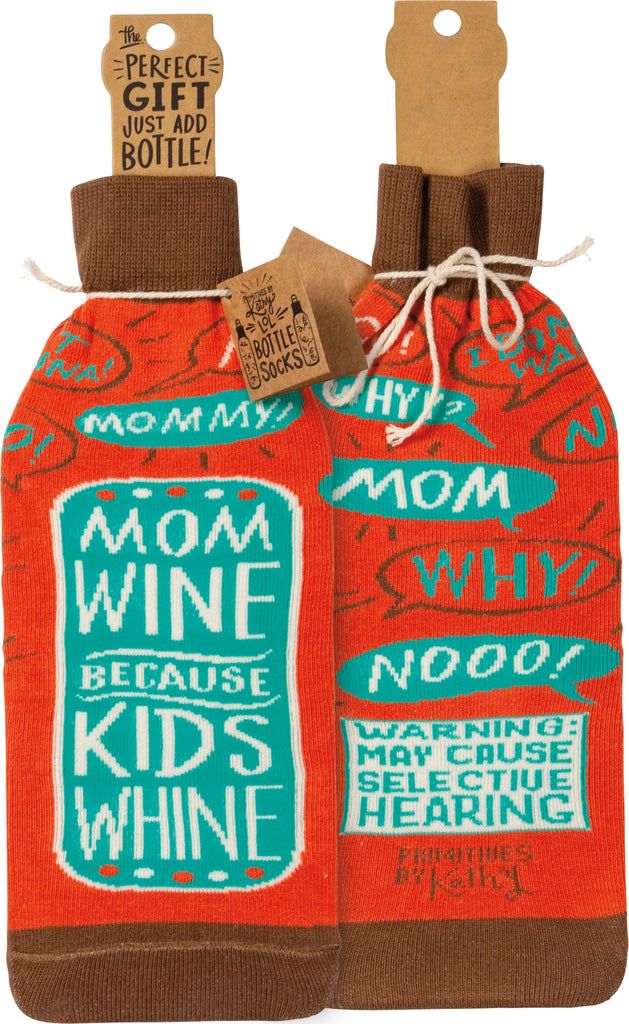 Bottle Sock "Mom Wine Because Kids Whine" #100-S168