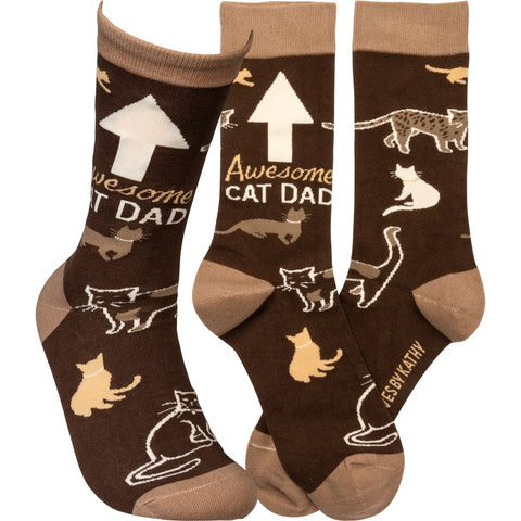Socks "Awesome Cat Dad" #100-S108