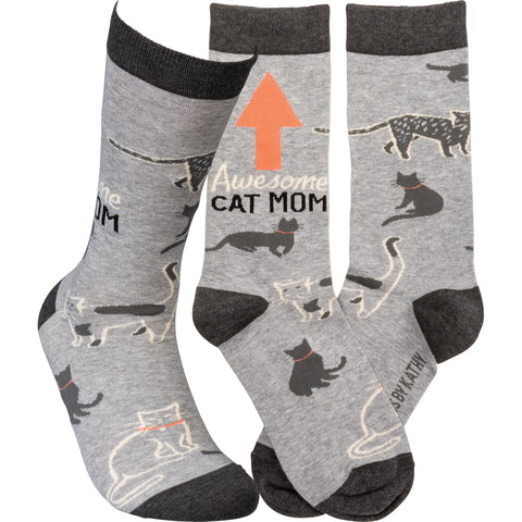 Socks "Awesome Cat Mom" #100-S109