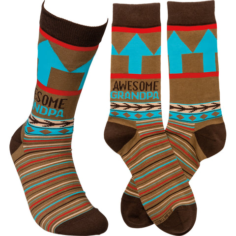 Socks "Awesome Grandpa" #100-S118