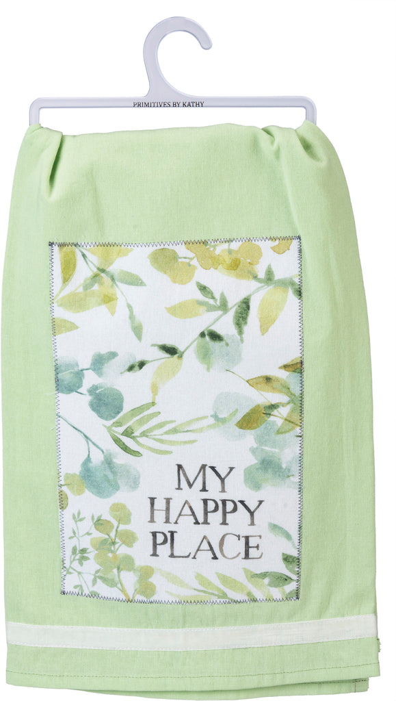Tea Towel "My Happy Place" #100-S228