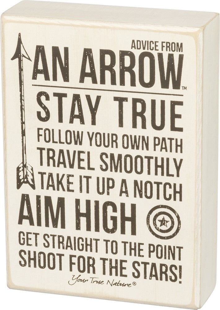 Box Sign Advice from an Arrow #934