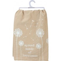 Dish Towel "Spread Seeds of Happiness" for Gardener