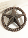 Cast Iron Star Rope Wall Plaque  #309