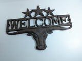 Cast Iron Welcome Sign Steer #100-403