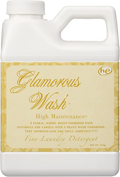 Tyler Candle Company Glamorous Wash Diva Scent Fine Laundry Detergent - Luxury Liquid Laundry Detergent - Hand and Machine Washable - 4 oz, 112 Gram