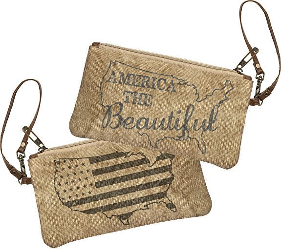 Canvas Wristlet "America the Beautiful" #100-1333