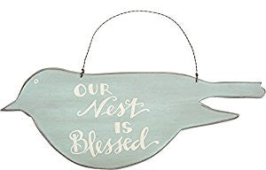 Hanging Sign "Our Nest is Blessed"  #871