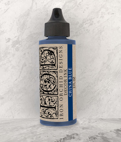 IOD Decor Ink China Blue 2 oz by Iron Orchid Designs