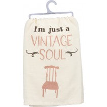 Tea Towel "I'm Just a Vintage Soul"